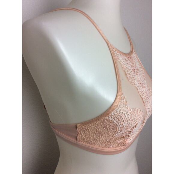 Victoria's Secret Lingerie Bralette Floral Lace Crochet Semi Sheer - Picture 4 of 10
